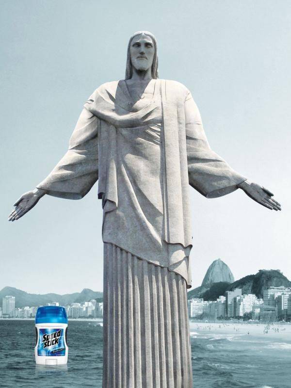 Corcovado y desodorante.