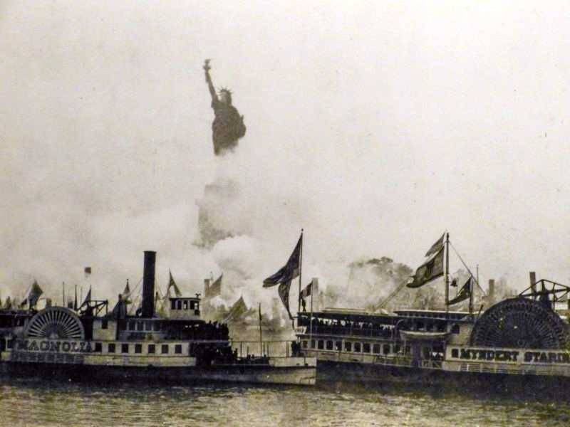 Inauguración de la Estatua de la Libertad