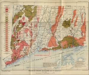 Ubicación de Beattie Quarry, Connecticut (1906 mapa)