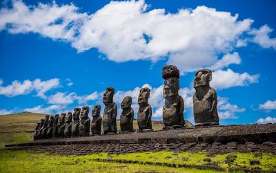 Las estatuas de la isla de pascua