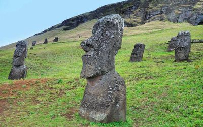 Las estatuas de la isla de pascua