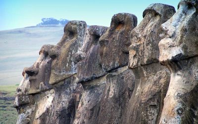 Las estatuas de la isla de pascua