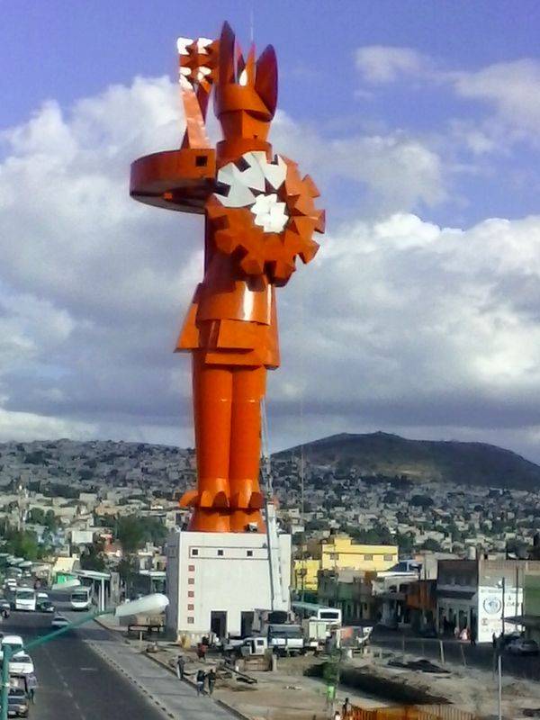 El guerrero Chimalli, en Chimalhuacan (México)