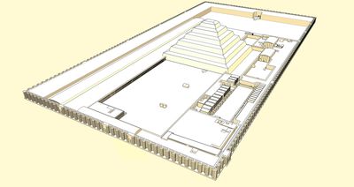 Diagrama del complejo funerario Zoser