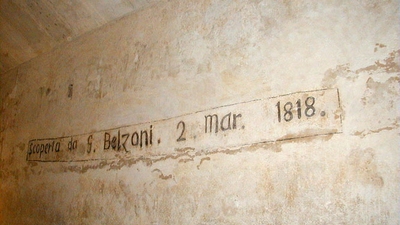 Inscripción de Belzoni