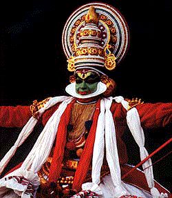 Bailarín de Kathakali