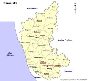 Mapa de Karnataka