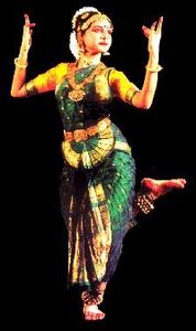 Bailarín de bharata natyam
