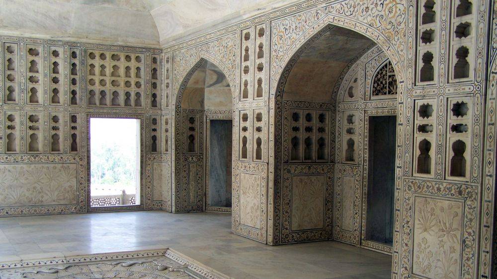 Dentro del Taj Mahal