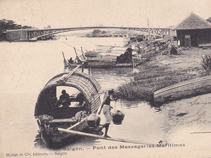 Puente de Messageries en Saigon, Vietnam