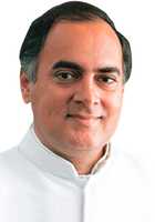 El primer ministro indio Rajiv Gandhi