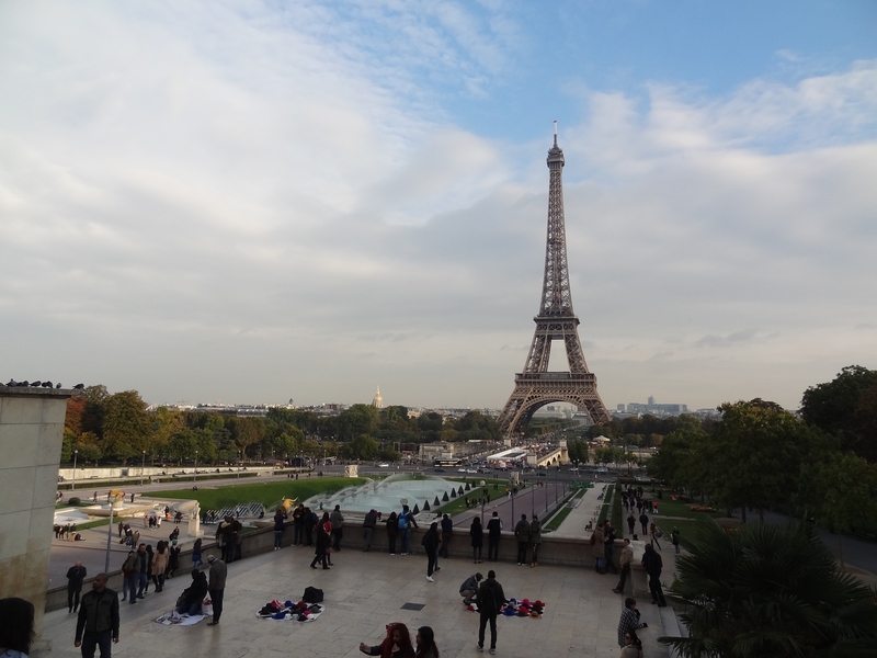 La torre y los jardines de Trocadero